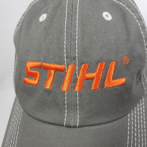 STIHL Logo Baseball Cap Trucker Hat Outdoor Chainsaw Power Tools Embroidered EUC - Picture 3 of 12